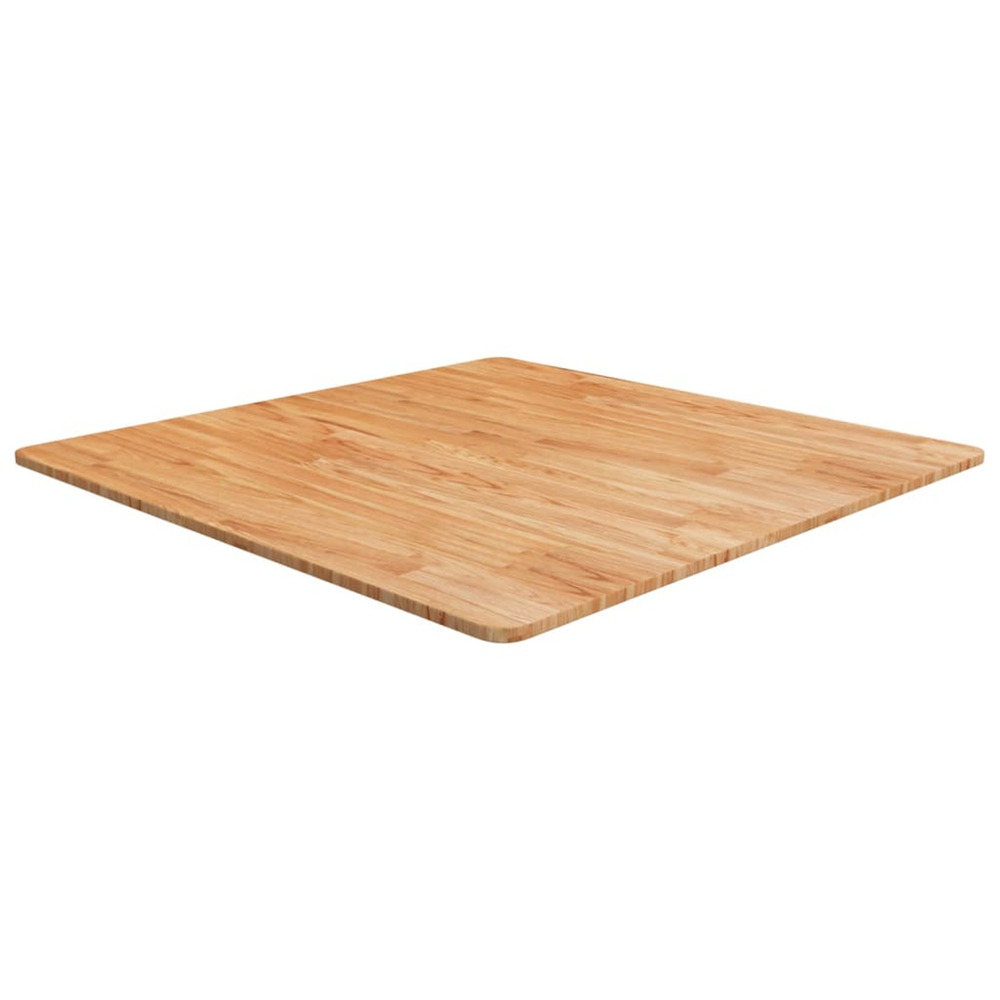 Dessus de table carré marron clair90x90x1,5cm bois chêne traité