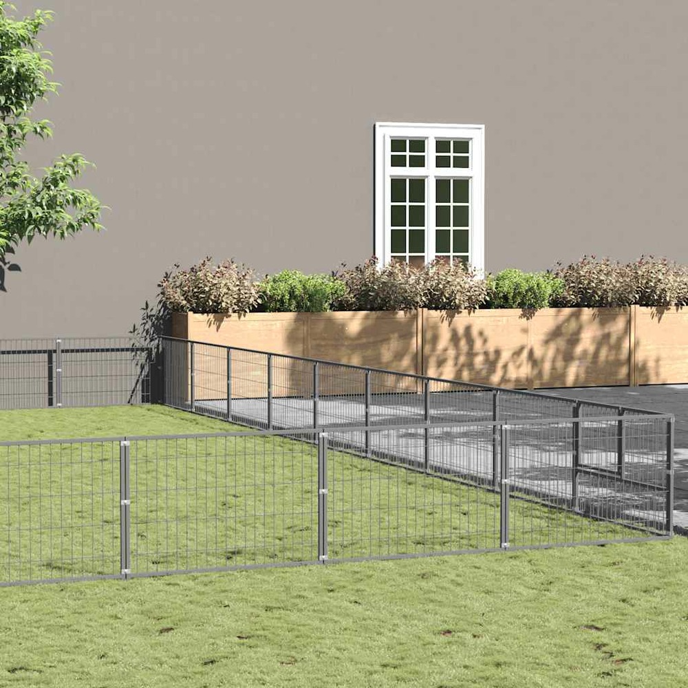 Chenil argenté 81 m² acier