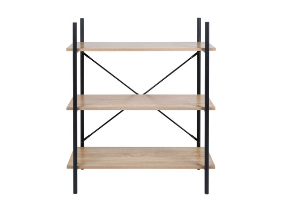 Étagère 3 niveaux bois et métal