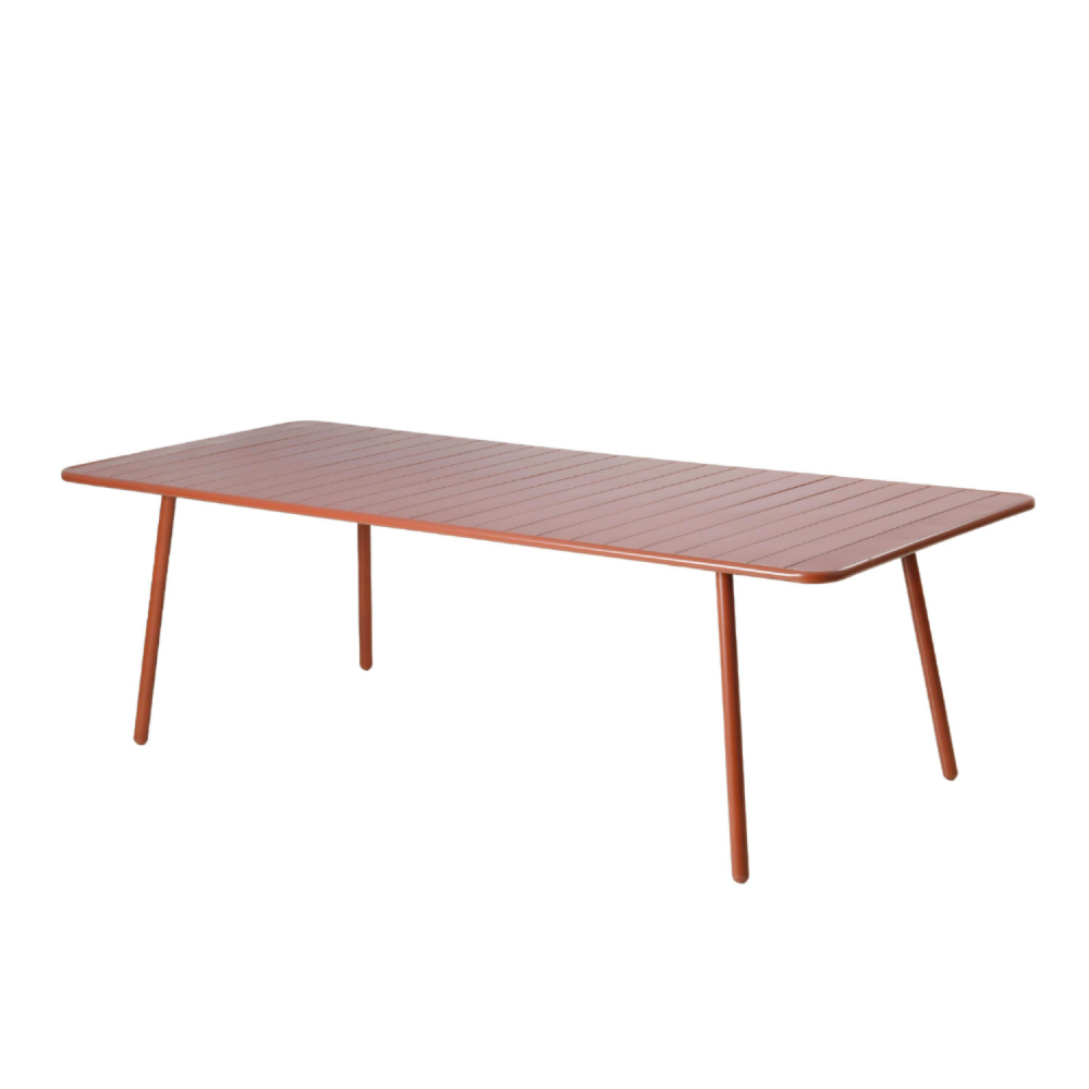 Table de jardin 10-12 places 234cm terracotta bergame