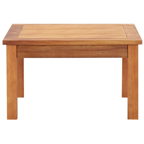 Table basse de jardin 60x60x36 cm bois solide d'acacia