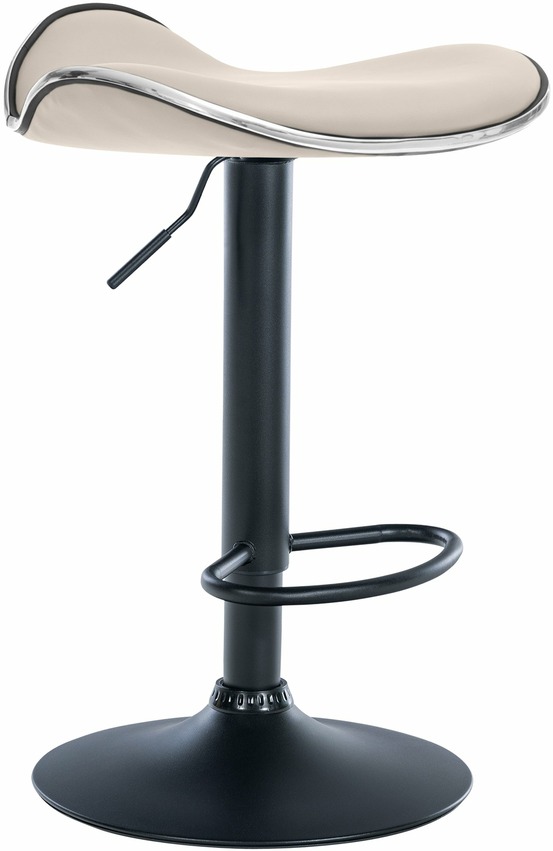 Tabouret de bar shanghai simili cuir noir