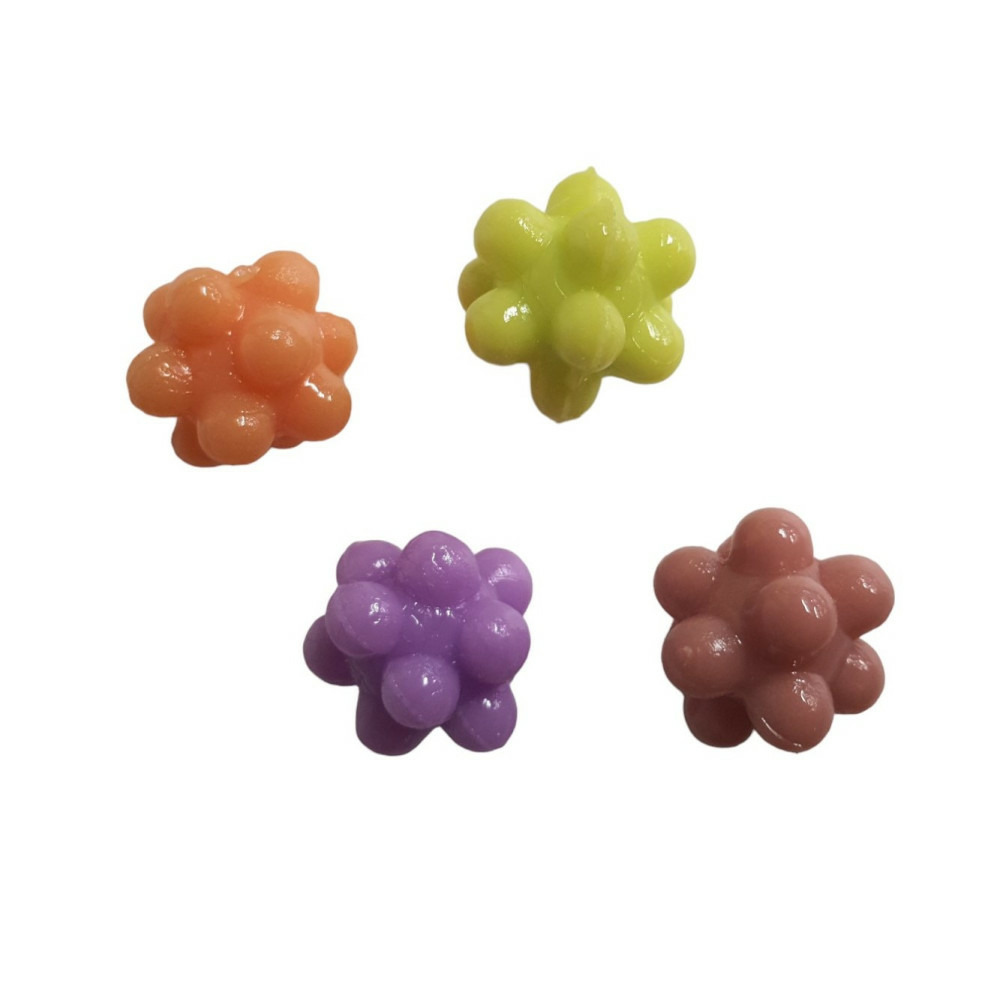 Set de balles avec bosses 4 pièces dimensions: ø 3,5 cm pour chat.