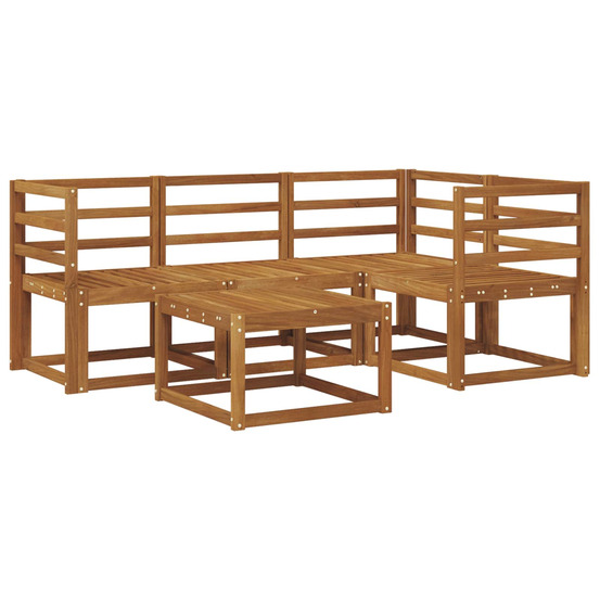 Ensemble de canapés d'extérieur 5 pcs naturel