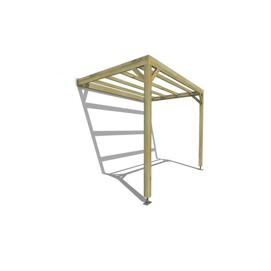 Pergola bois • 3m x 2m • adossée • sens largeur • livraison comprise