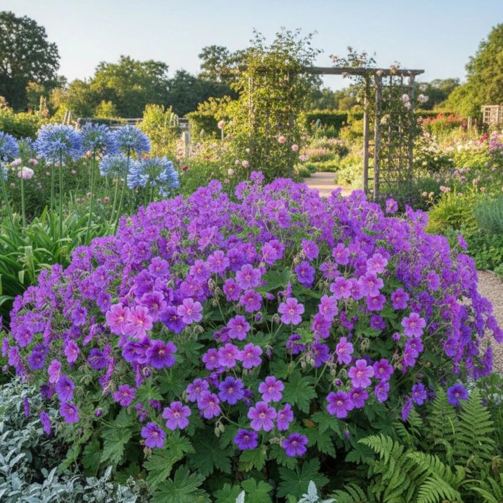 Géranium vivace rozanne® 'gerwat' pot de 3l - touffe
