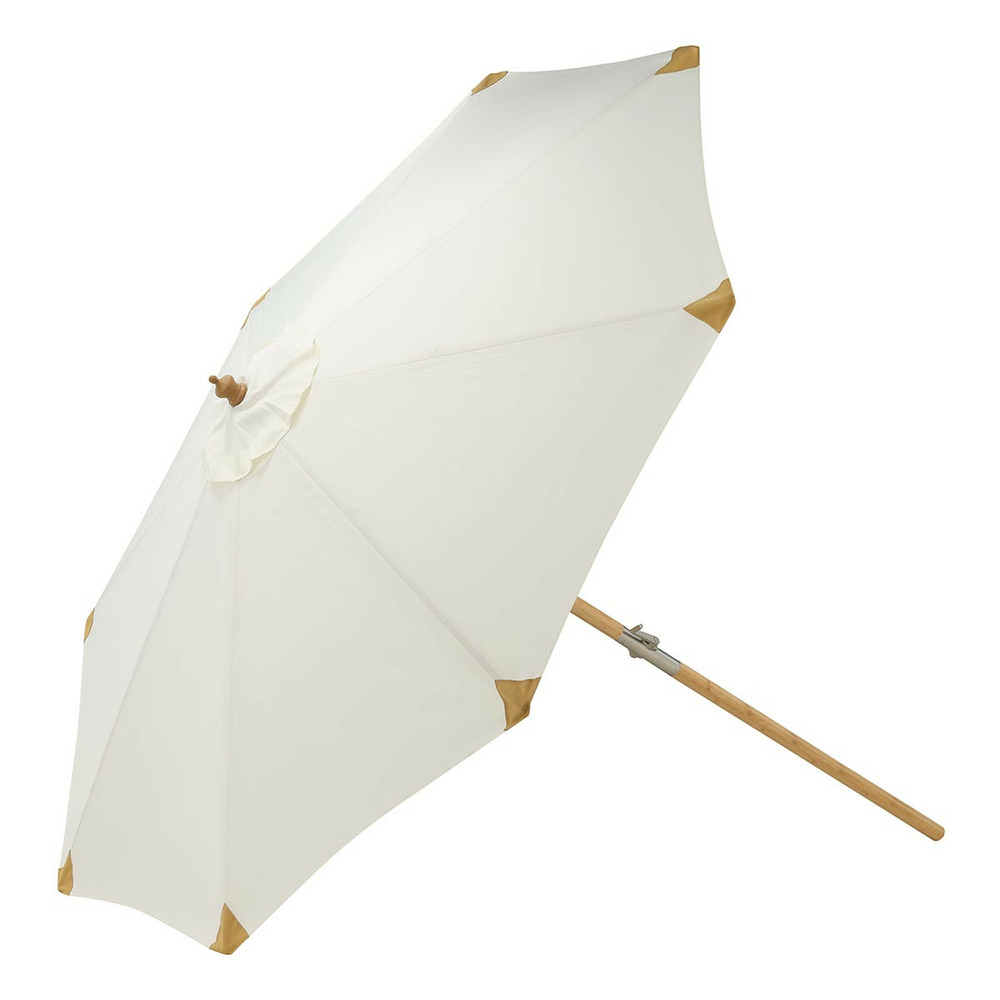 Parasol en bambou cerox 270cm blanc