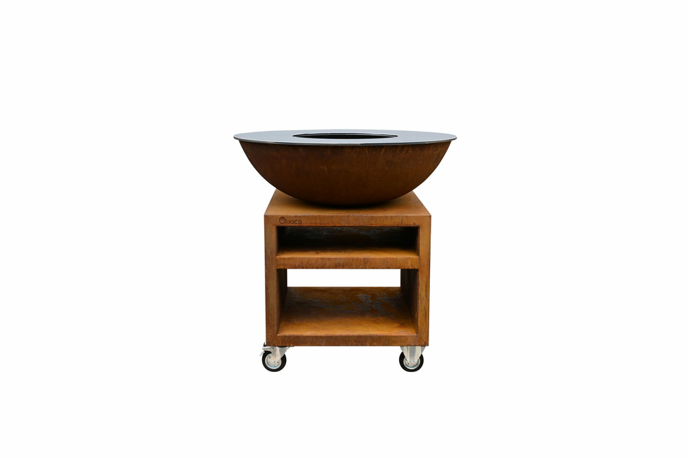 Brasero piatto large pro corten ø94 - quoco
