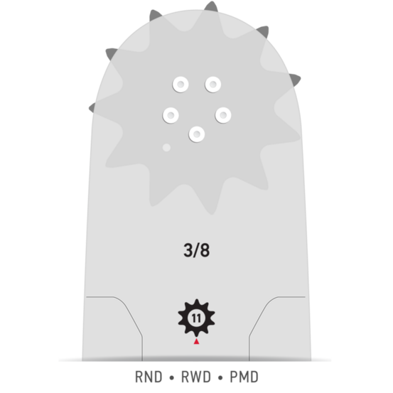 Guide chaîne tronçonneuse 363rnfd009 guide: 91 cm pas: .404'jauge: 1.6 maillons: 104 powercut™