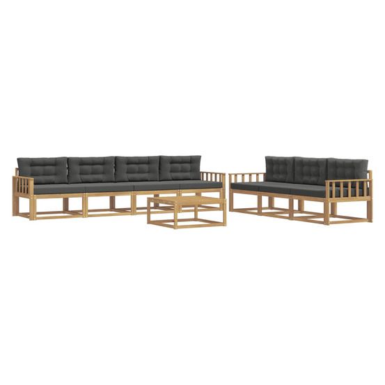 Ensemble de canapés d'extérieur 7 pc blanc et anthracite