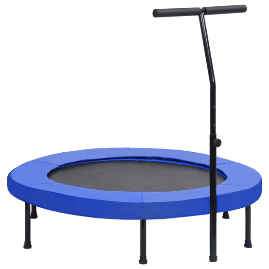 Trampoline de fitness avec poignée et coussin de sécurité 122cm