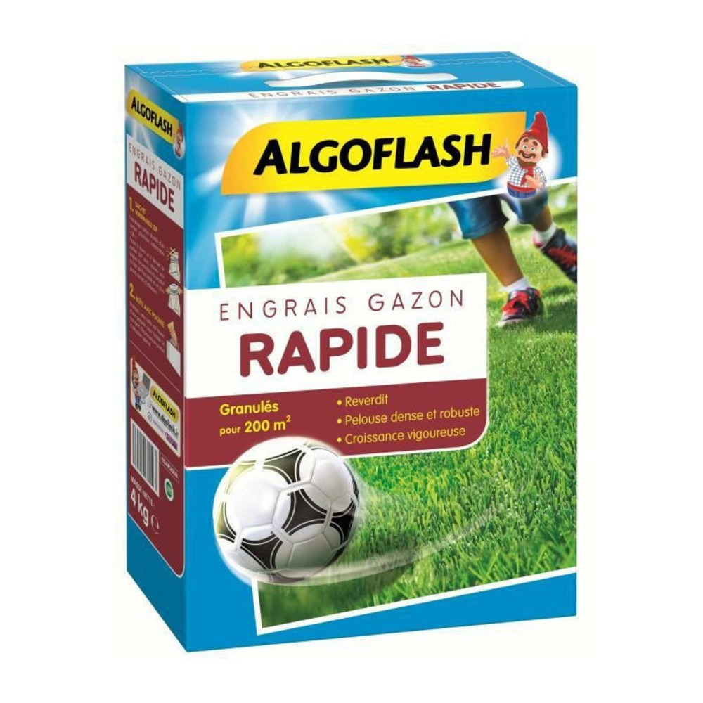 Algoflash engrais gazon action rapide - 4kg