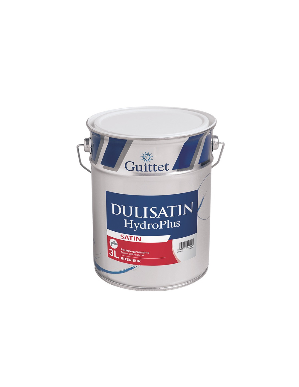 Peinture guittet dulivelours acrylique blanc 3l - guittet