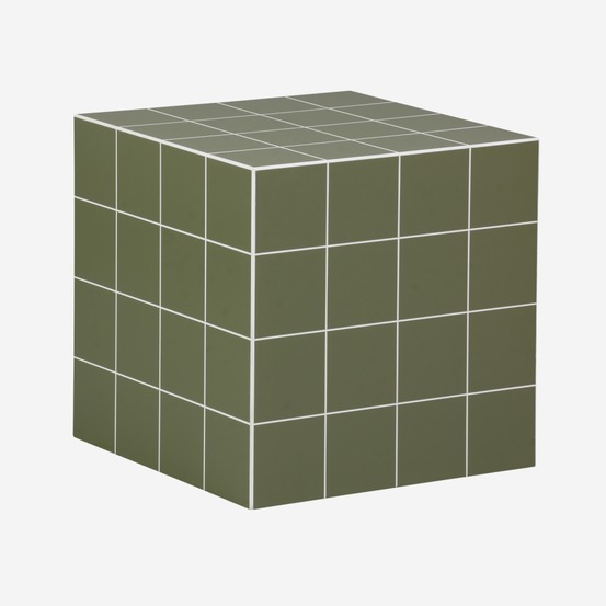 Table basse, table d'appoint cubique imitation carreaux de ciment 40x40cm - kubeeek