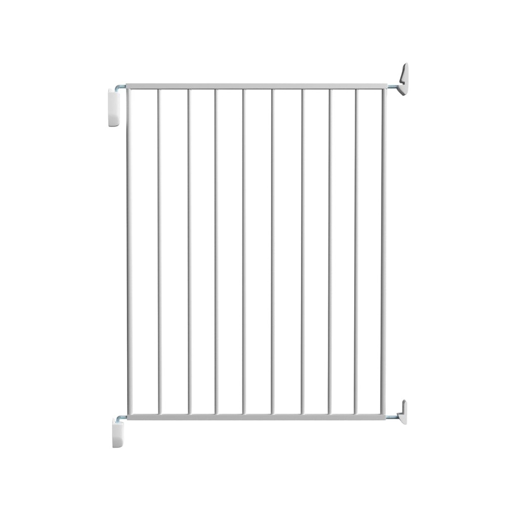 Barrière de sécurité animale rick extensible, hauteur 73cm, largeur ajustable 67-73cm, blanc, montage facile