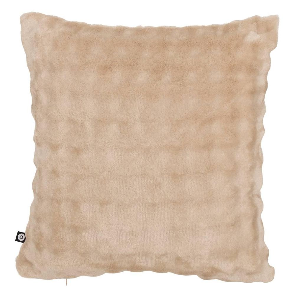 Coussin déco imitation fourrure 