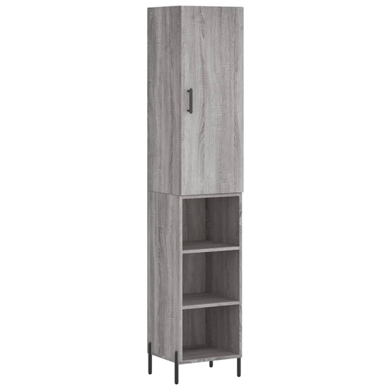 Buffet bahut commode armoire meuble de rangement organisateur cuisine salle de séjour salon haut sonoma 34,5 x 34 x 180 cm bo