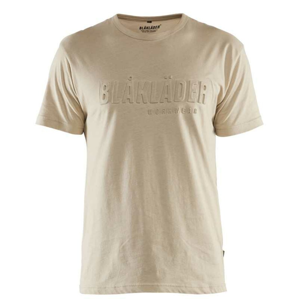 T shirt imprimé 3d à manches courtes beige txl blåkläder 353110422509xl