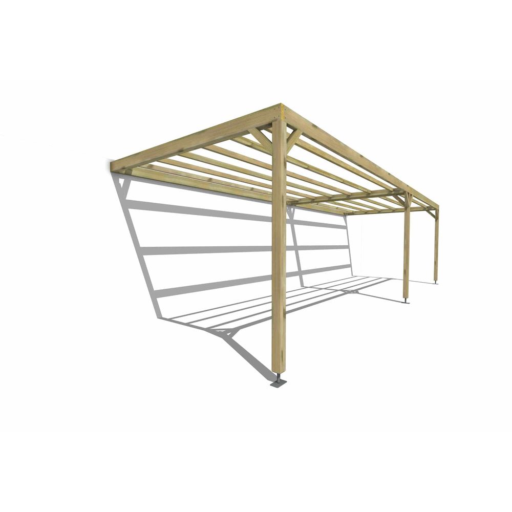 Pergola bois • 9m x 3m • adossée • sens largeur • livraison comprise