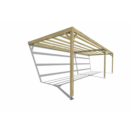 Pergola bois • 9m x 3m • adossée • sens largeur • livraison comprise