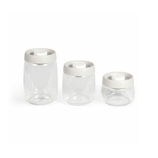 Bocaux sous vide 0.4l, 0.8l, et 1.2l transparent - men401
