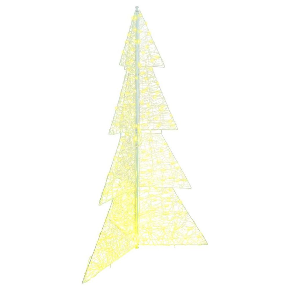 Sapin de noël 240 led blanc chaud 180 cm acrylique