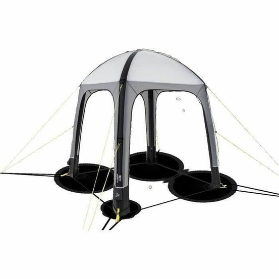 Abri gonflable air shleter 200 - 2 x 2 m - gris et noir