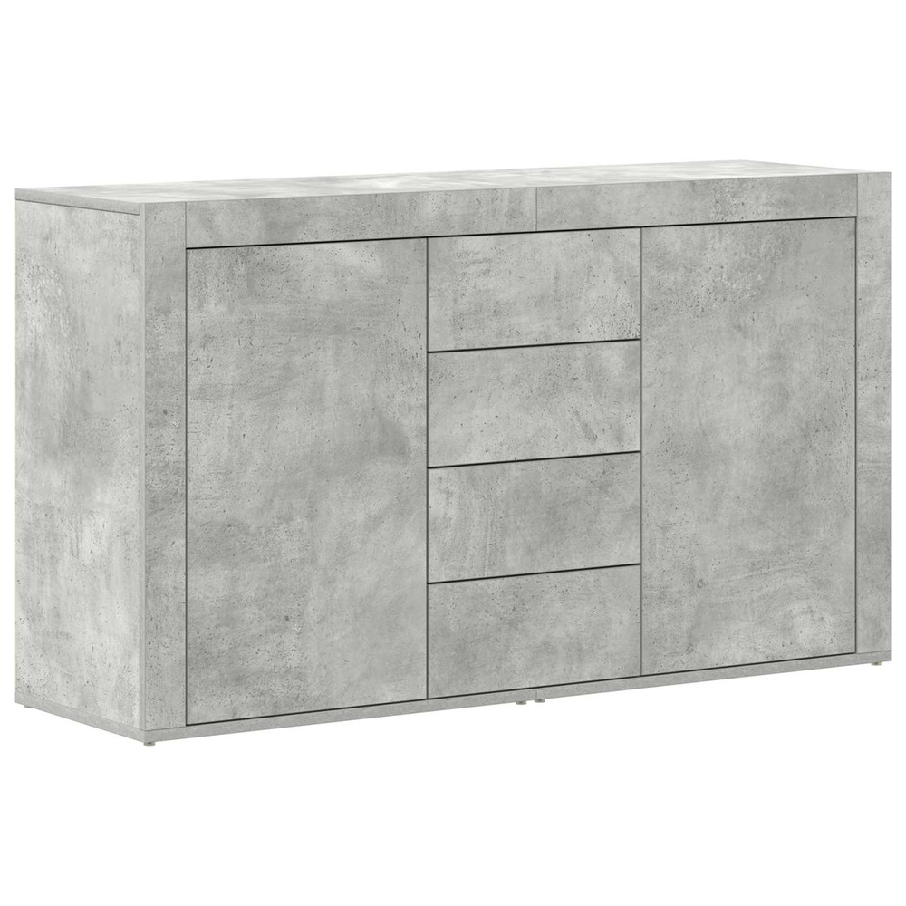 Buffet gris béton 120 x 36 x 69 cm bois d'ingénierie