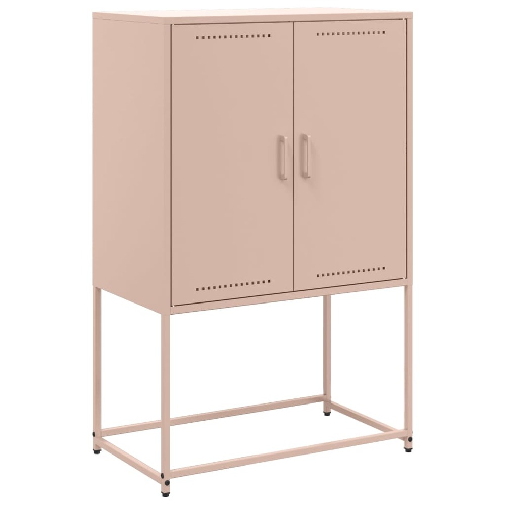 Buffet bahut commode armoire meuble de rangement organisateur cuisine salle de séjour salon haut 68,5 x 38,5 x 107 cm acier r