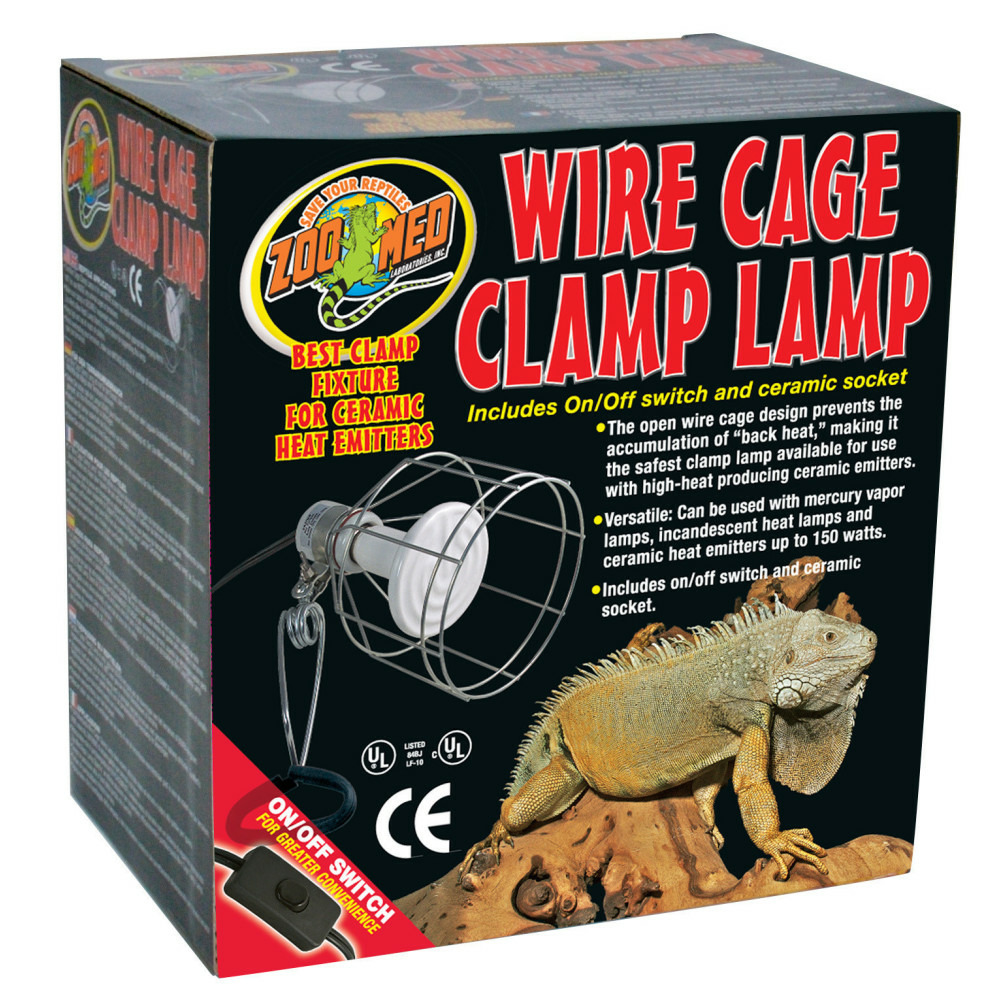 Support de lampe à pince à cage métallique lf-10ec pour terrarium