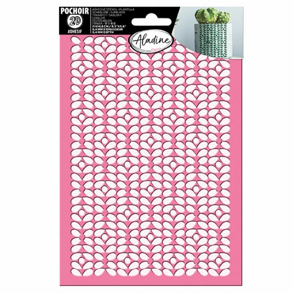 Pochoir 3d - motifs arrondis