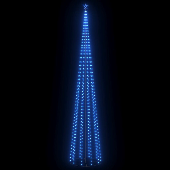 Sapin de noël cône 752 led bleues décoration 160x500 cm