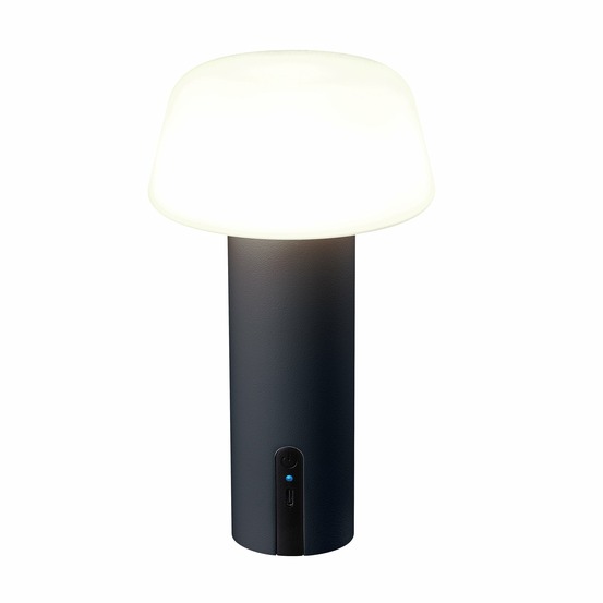 Lampe de table malo noir aluminium h21 cm