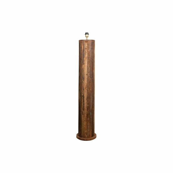 Pied de lampe en bois recyclé h130