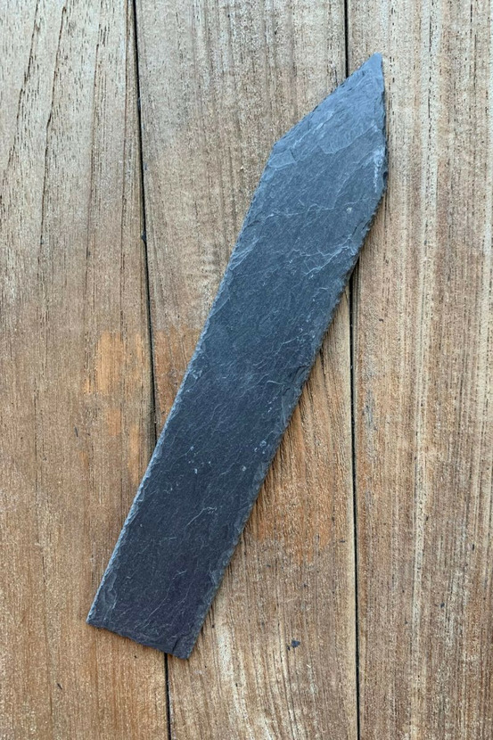 Signet ardoise 22 cm taille étiquette - signet pointu 4cm x 22 cm