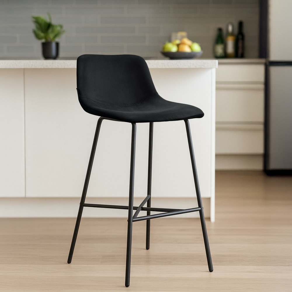 Tabouret de bar altona velours
