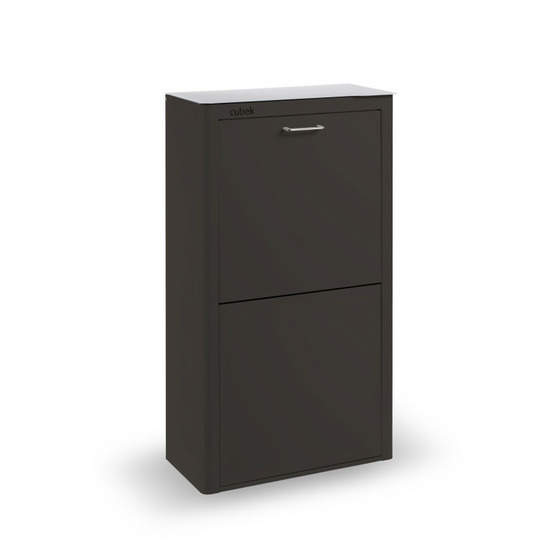 Poubelle de tri cuisine 4 compartiments, capacité 80 l, cubek, un meuble grande capacité pour organiser le tri des déchets