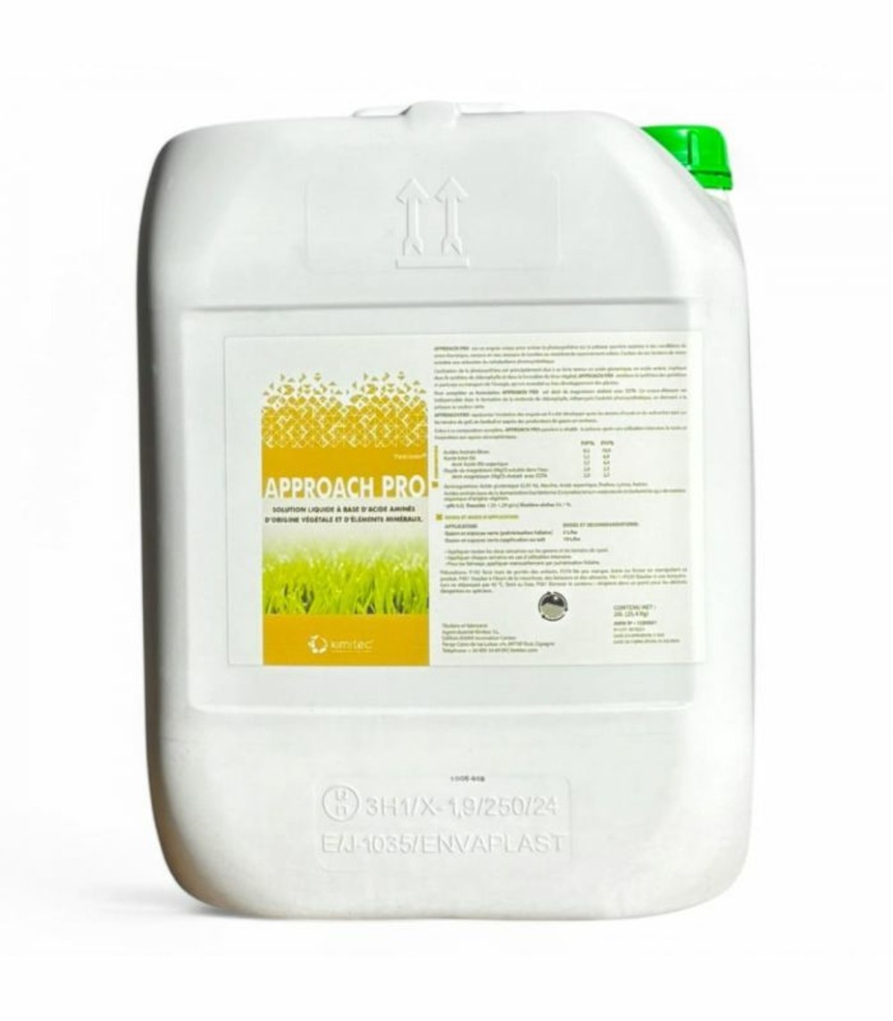 Biostimulant approach pro 20 l pour résistance thermique et amélioration du sol - kimitec neg01007