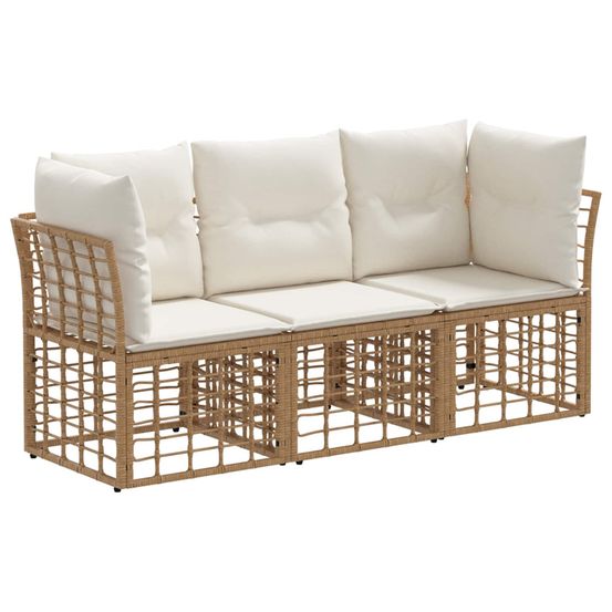Ensemble de canapés d'extérieur naturel polyester