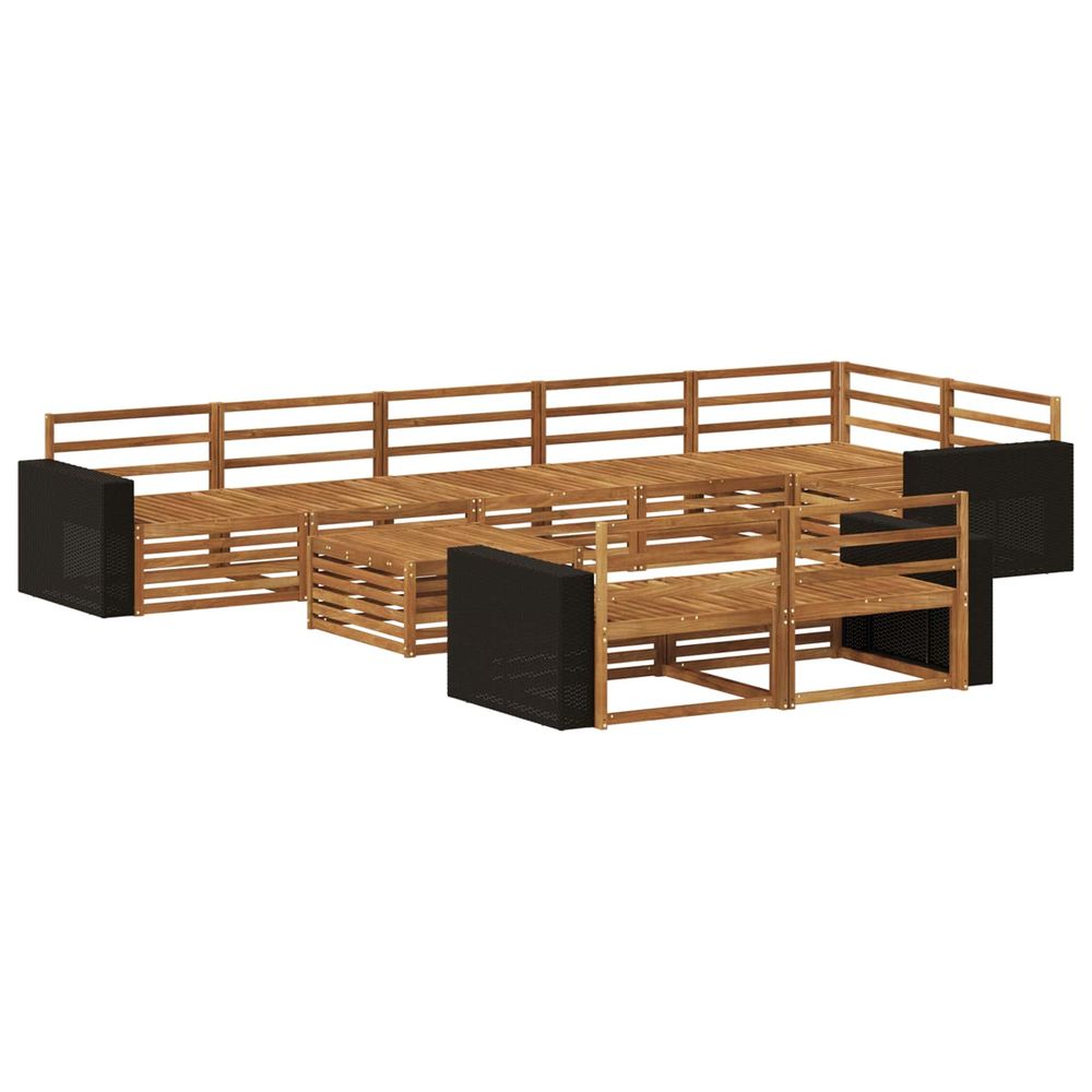 Ensemble de canapés d'extérieur 9 pc
