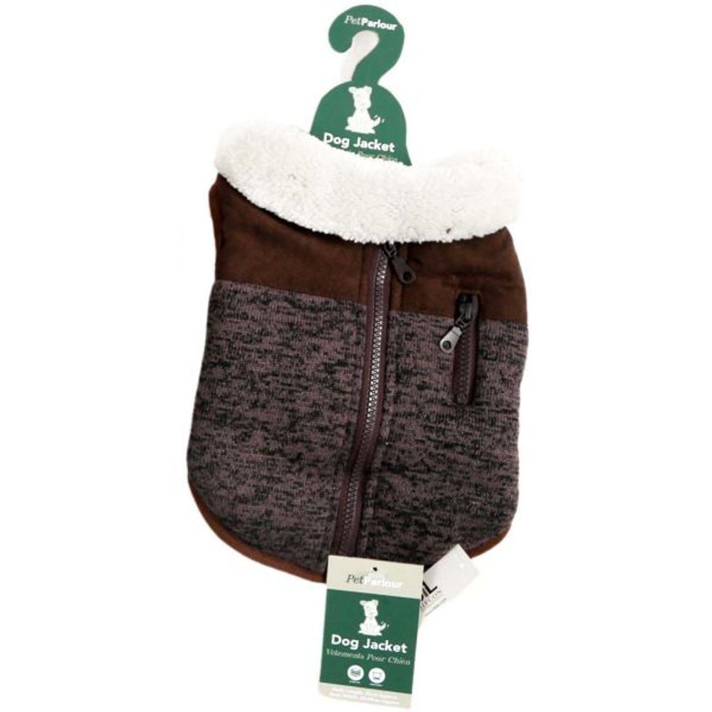 Manteau fourrure pour chien natural 25 cm chocolat