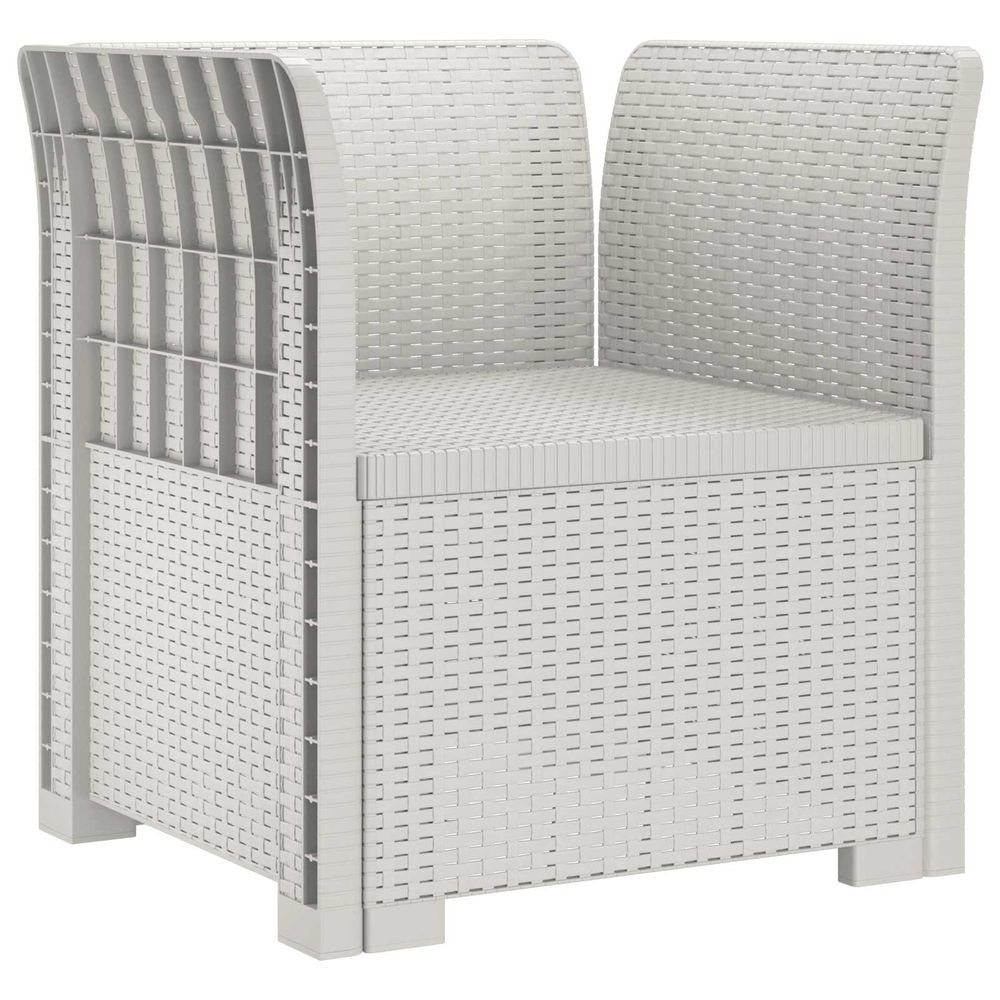 Fauteuil 1 place look rotin pp blanc