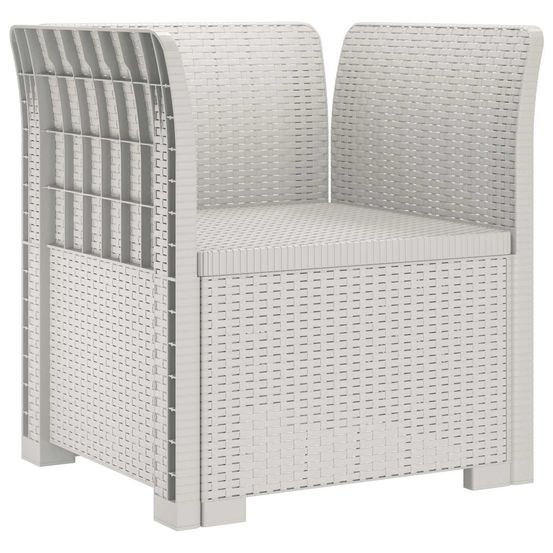 Fauteuil 1 place look rotin pp blanc
