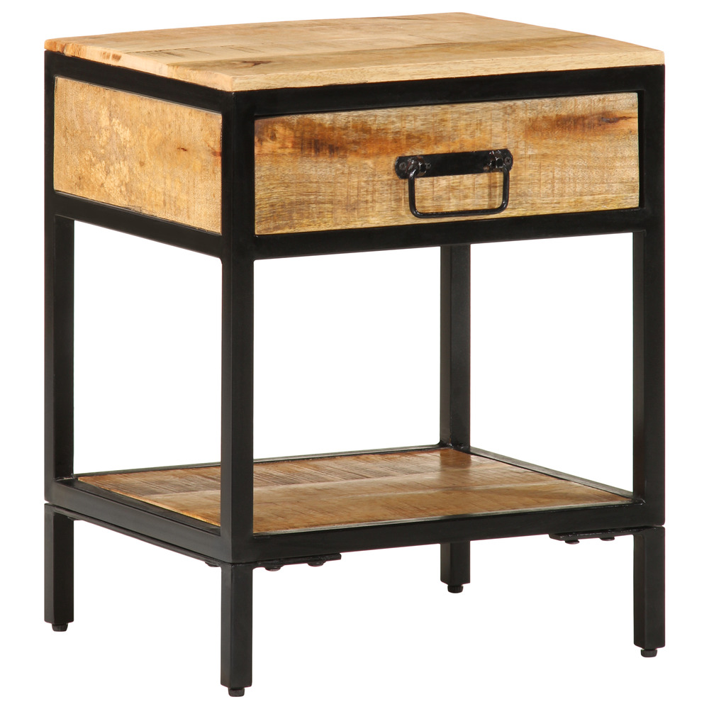 Table de chevet avec tiroir marron 40 x 35 x 50 cm