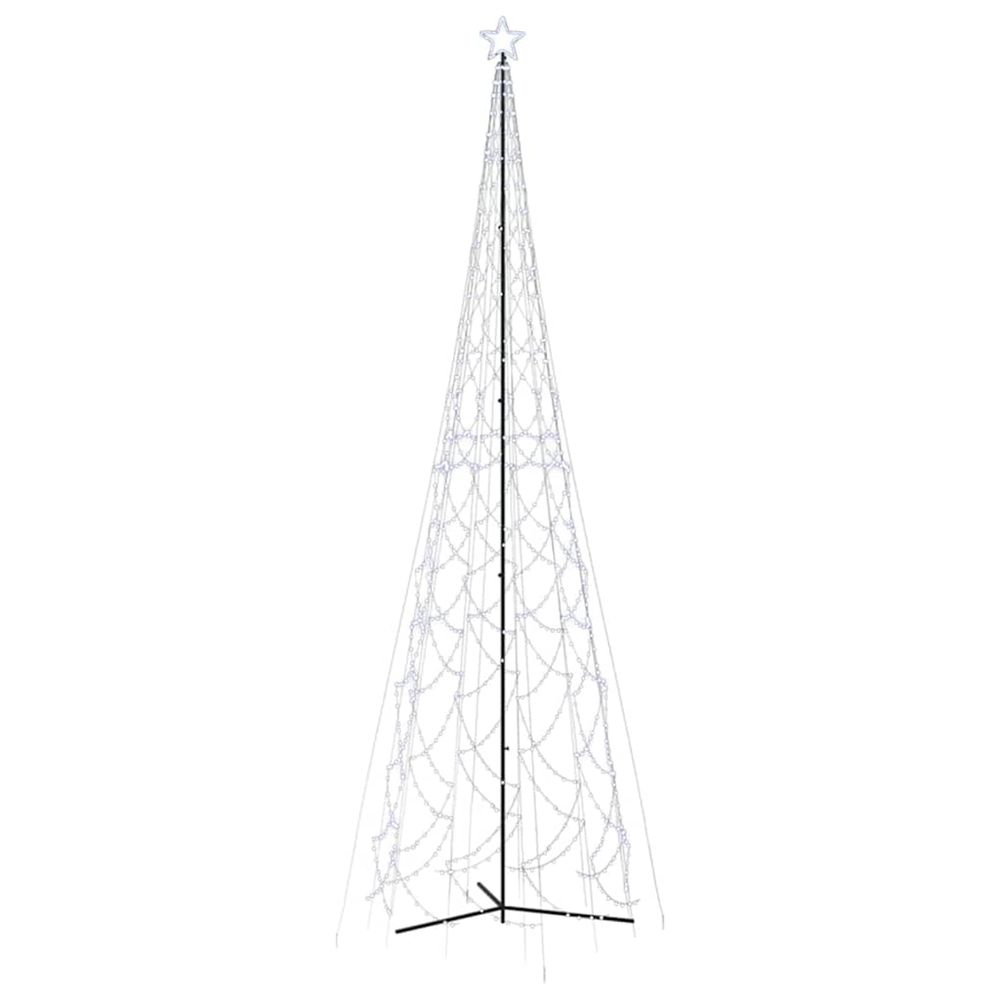 Arbre de noël cône 3000 led blanc froid 230x800 cm