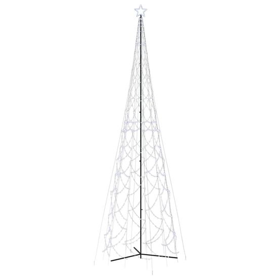 Arbre de noël cône 3000 led blanc froid 230x800 cm