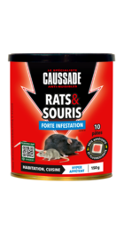 Caussade anti rats & souris - 150g - forte infestation - prêt à l'empl