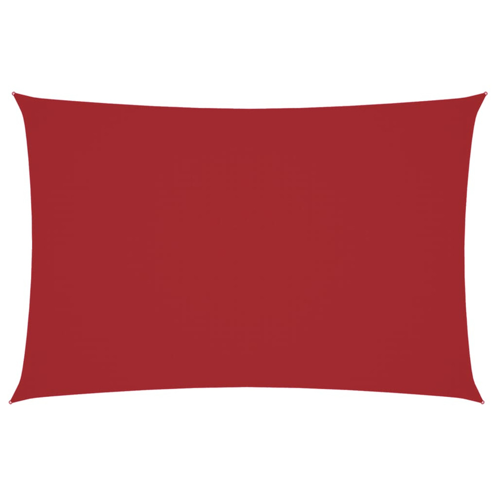 Voile de parasol tissu oxford rectangulaire 2x4 m rouge