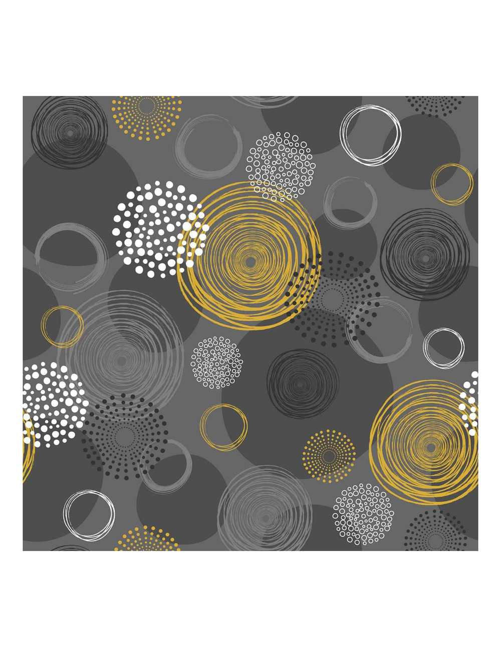 Toile cirée déco 140cmx20ml boisset jaune - access deco