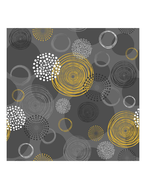 Toile cirée déco 140cmx20ml boisset jaune - access deco